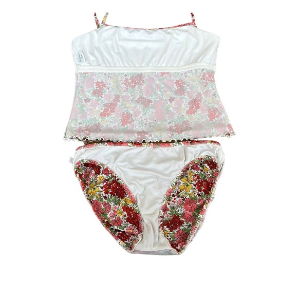 LISA CURRAN SWIM 2pc swimsuit with cover-up, size Large, EUC - Picture 6 of 12